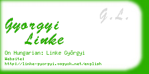 gyorgyi linke business card